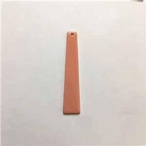 peach Новое поступление! 55x12mm100шт/лот акриловые трапециевидные подвески для сережек/сережек аксессуары/детали для серег DIY - Цвет: peach
