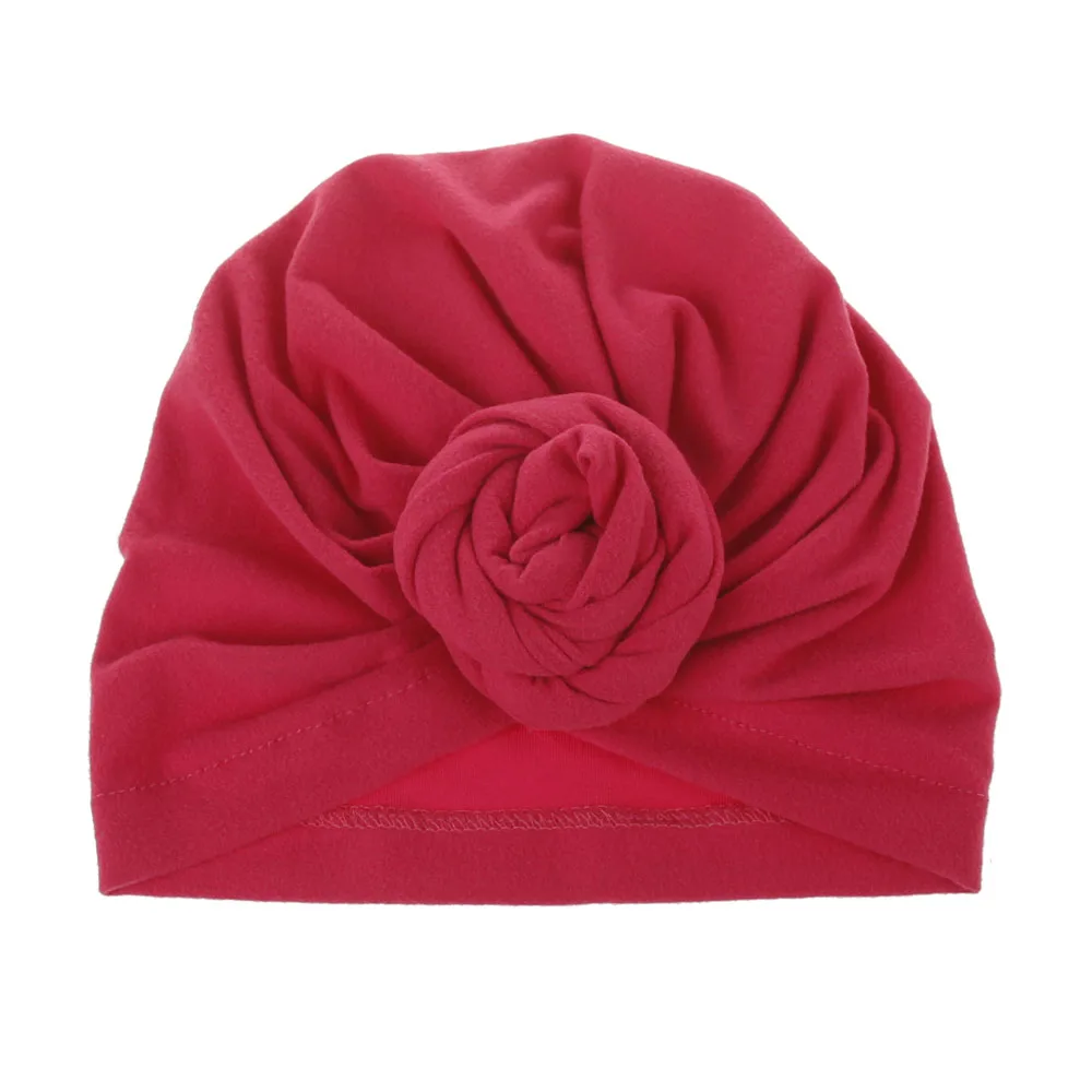 Xdomi Новая мода Дети зима теплая Шапки Индии Кепки для малыша тюрбан Однотонная