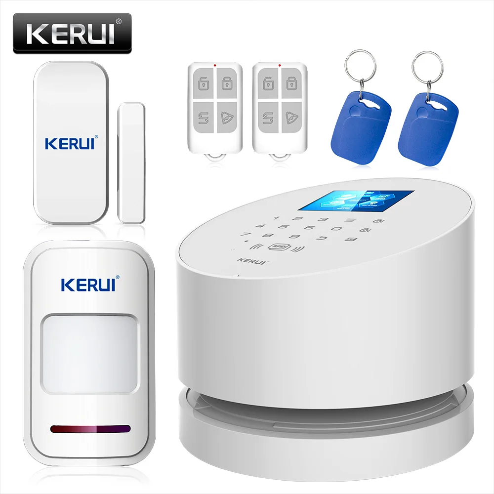 2017 телефон App Wi-Fi аварийная система Беспроводной Kerui W2 GSM PSTN телефонные линии