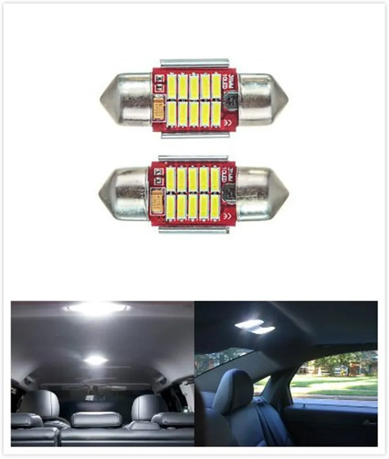 

Светодиодная лампа C5W, 31 мм, 10, 4014 Smd, белая, 4 шт.