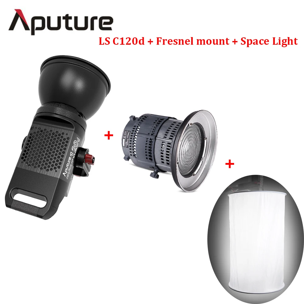 Aputure LS C120d света удара + Крепление прожектора с линзой Френеля пространство CRI 97