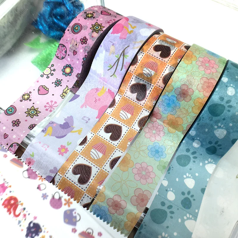 1 шт. креативная DIY Милая кавайная японская мультяшная васи лента милое розовое