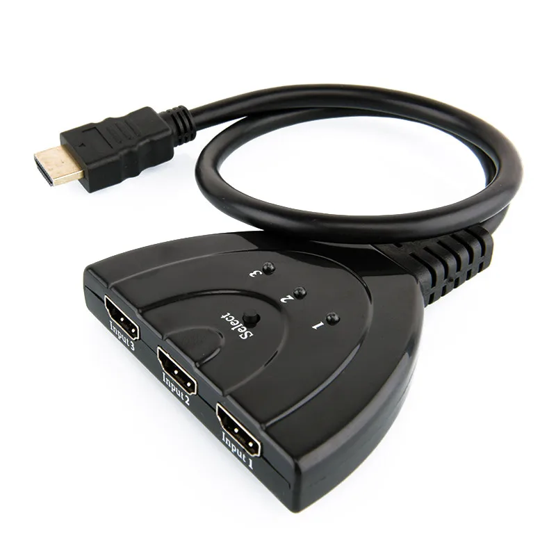 

HD 3*1 HDMI to HDMI 1080P 3 in 1 out Compatible for HD-DVD,SKY-STB, PS3, Xbox 360 3 Port HDMI Splitter TV Adapter Cable