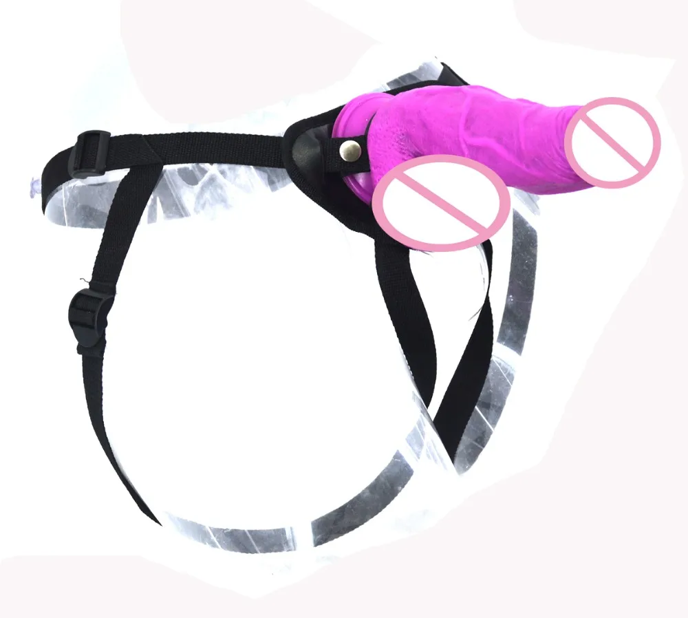 Фаллоимитатор на присоске FAAK черный фаллоимитатор с черным ремнем секс игрушка