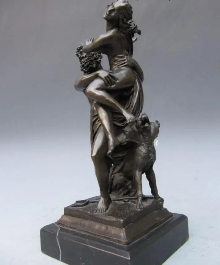 Hades Grab Persephone Бронзовая статуя телесного цвета и Художественная Скульптура Cerberus