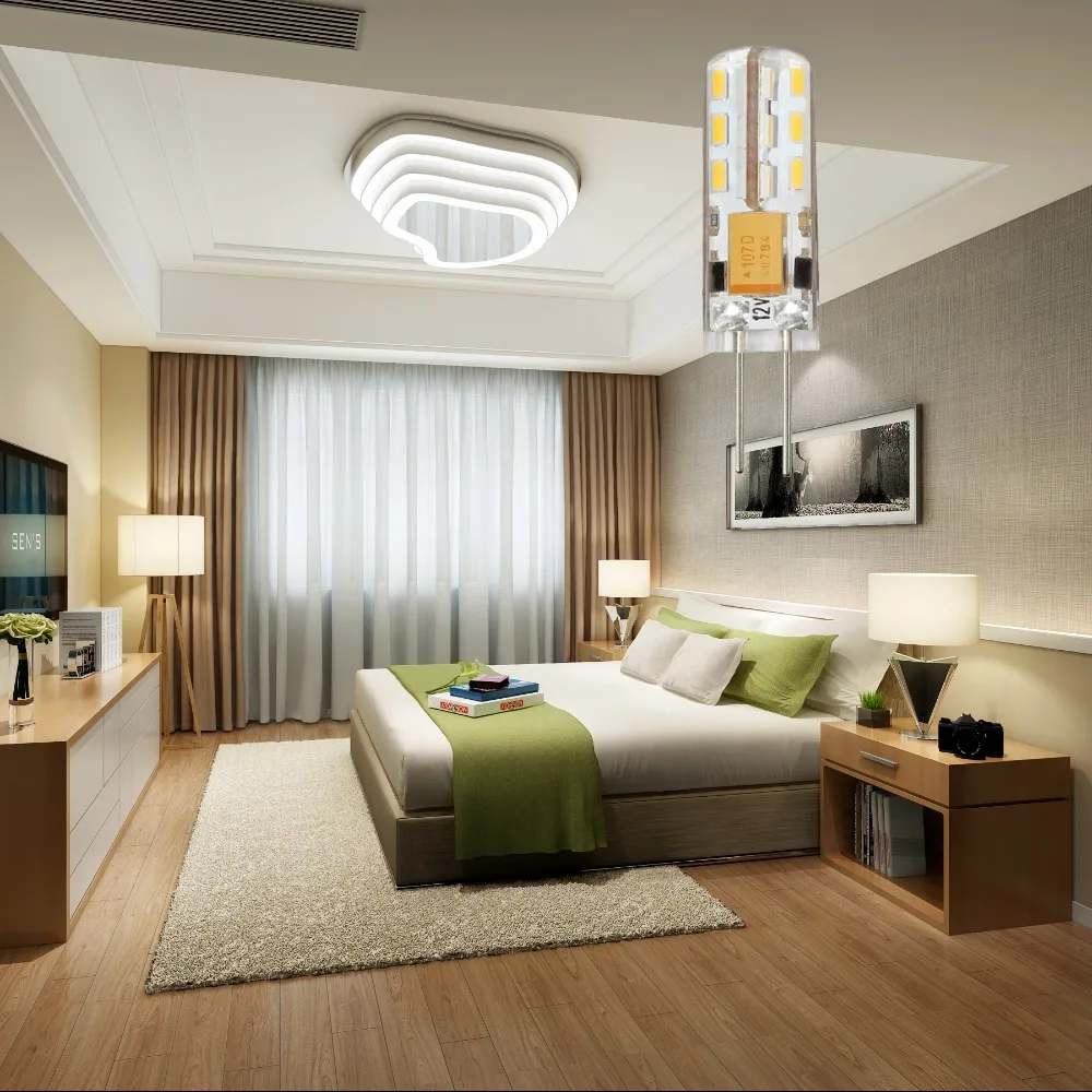 XINYANSEE G4 LED 12 в 3 Вт AC/DC Светодиодная лампа светодиодная 3014SMD 24LED угол 360 лучей