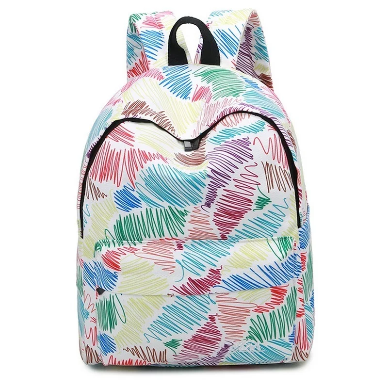 С модным принтом Для женщин рюкзак оставляет линия граффити Дизайн Обувь для