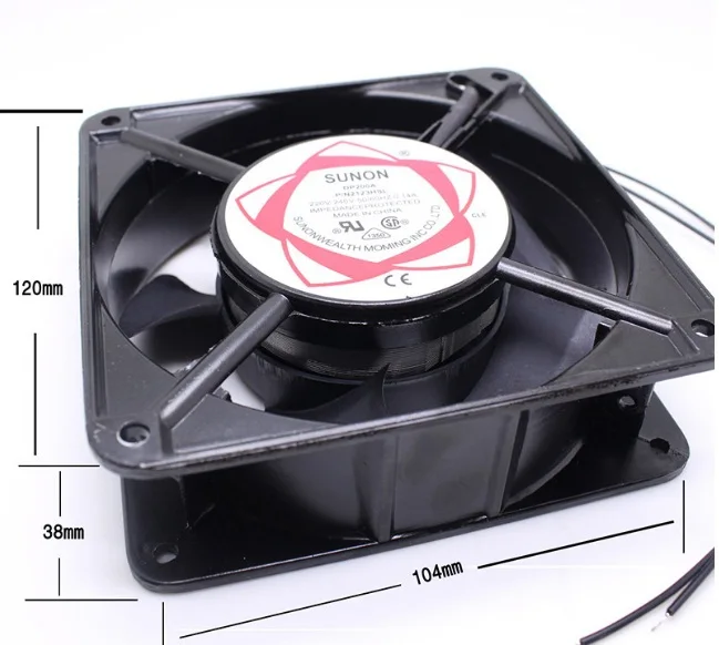 Бесплатная доставка snuon AC 220 В 12038 Кабинет Вентилятор охлаждения 120x120x38 мм