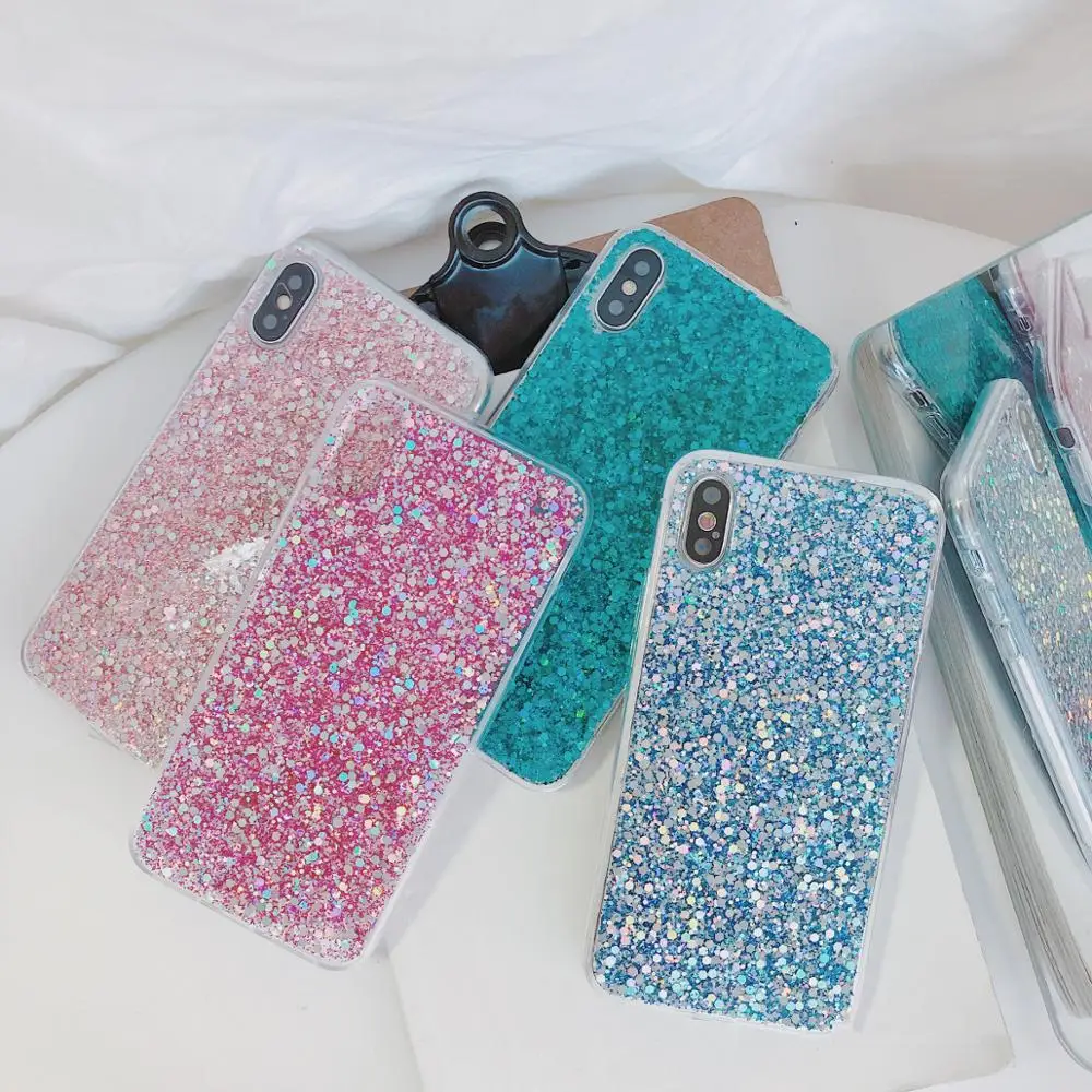 Чехол с блестками для Huawei Honor 10 lite P30 pro P40 P20 20x y6 2018 honor 20 V20 8X mate Lite|Бамперы| |