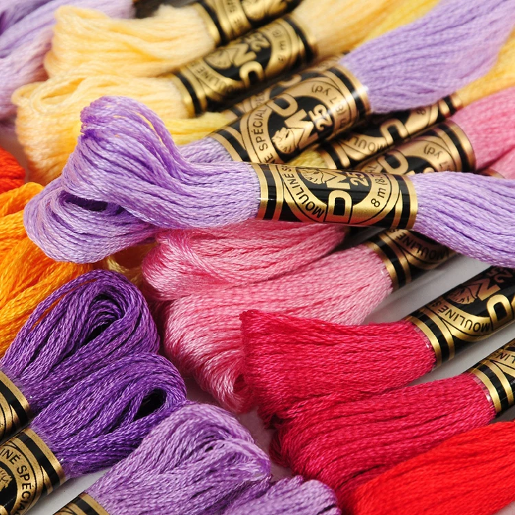 

ONEROOM French DMC Floss Embroidery Floss Thread Yarn--447 Pieces Old Colors + 16 Pieces New Colors