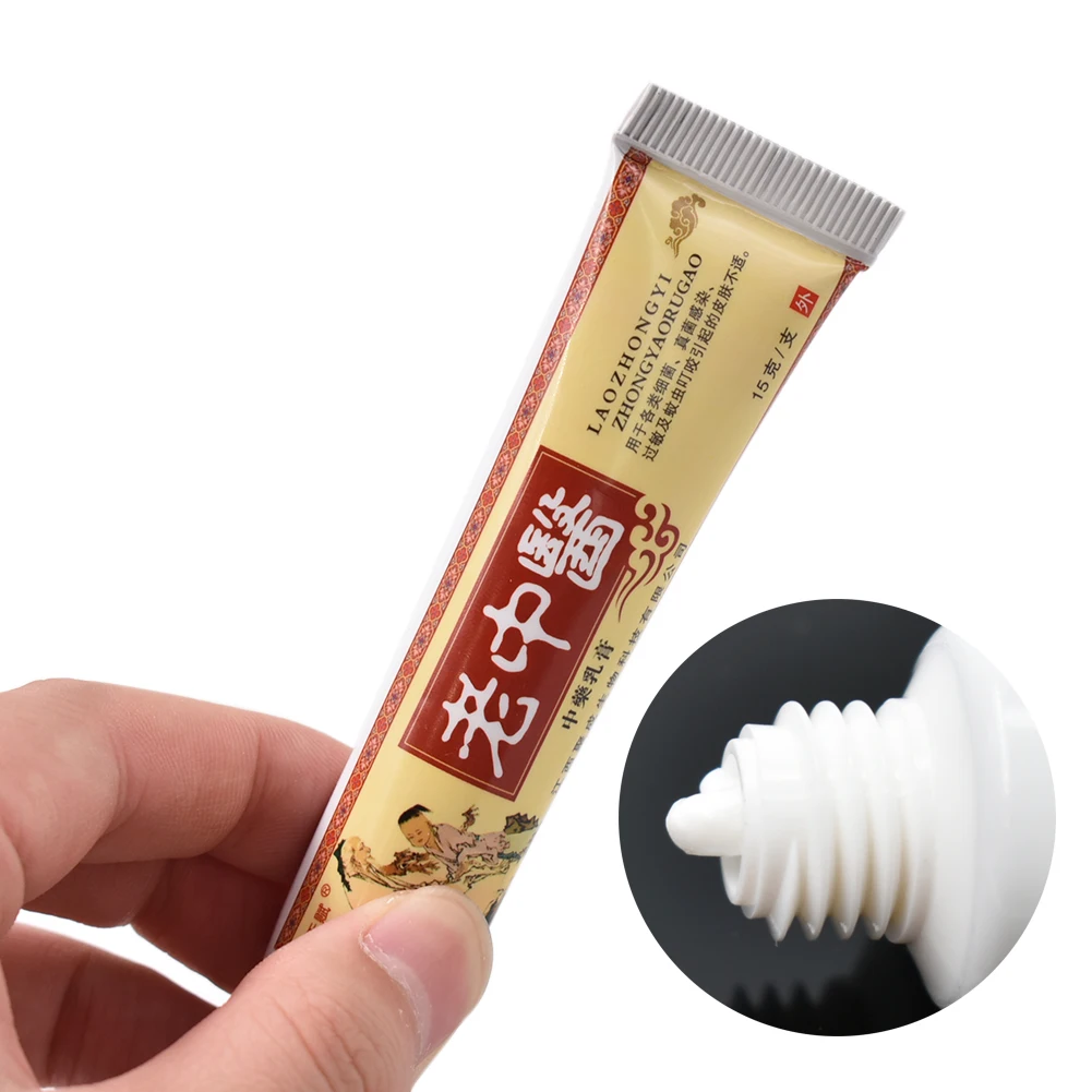 Антибактериальный и противовоспалительный бальзам LaoZhongYi Cream15g для снятия зуда от