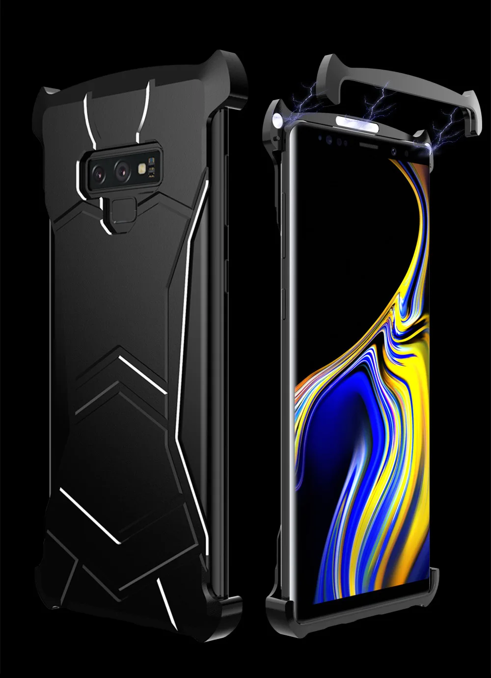 Ультратонкий металлический чехол Ironman для iphone6 7 8plus XR XS Max R just Черная пантера Simon