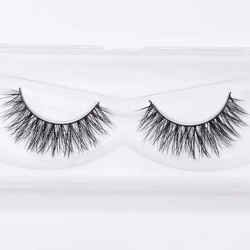 3D Mink Eyelash Real Handmade Crossing Lashes Individual Strip Thick Lash Fake Eyelashes S204 | Красота и здоровье