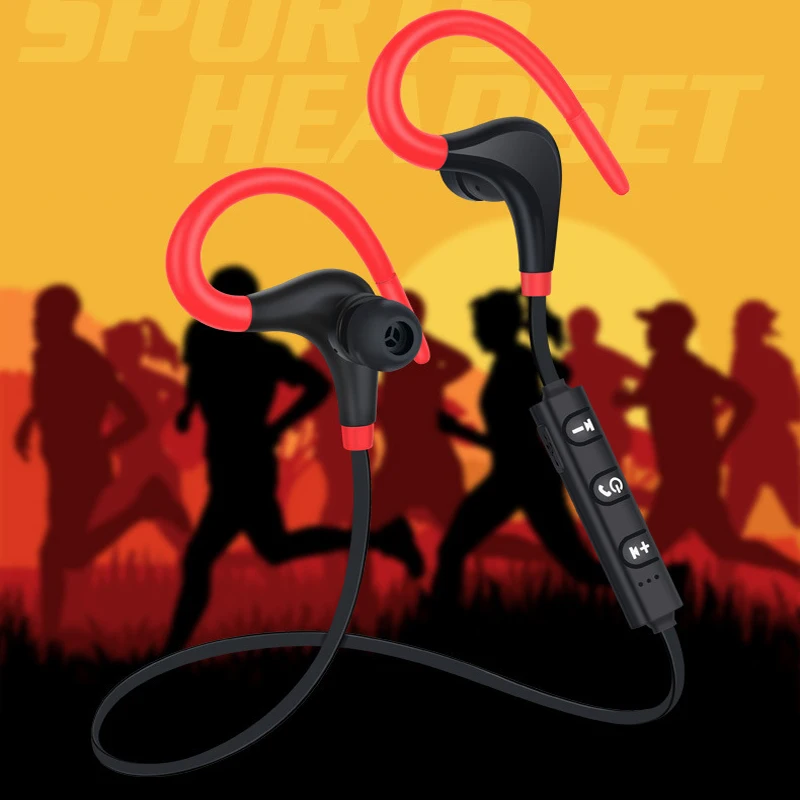 Bluetooth гарнитура беспроводная стерео наушники спортивные магнитные с микрофоном