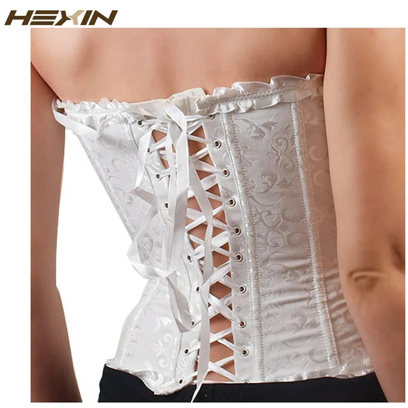 Женский корсет-бюстье HEXIN корсет из парчи с цветочным принтом со шнуровкой на