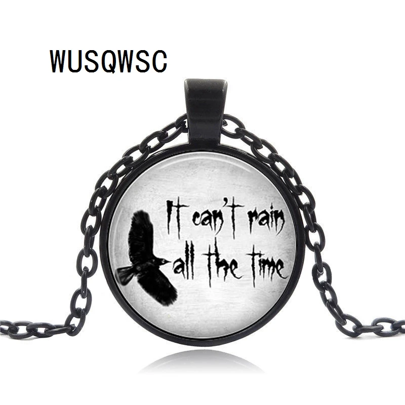 WUSQWSC специальное предложение не может дождь все время ожерелье Eric Draven ворона