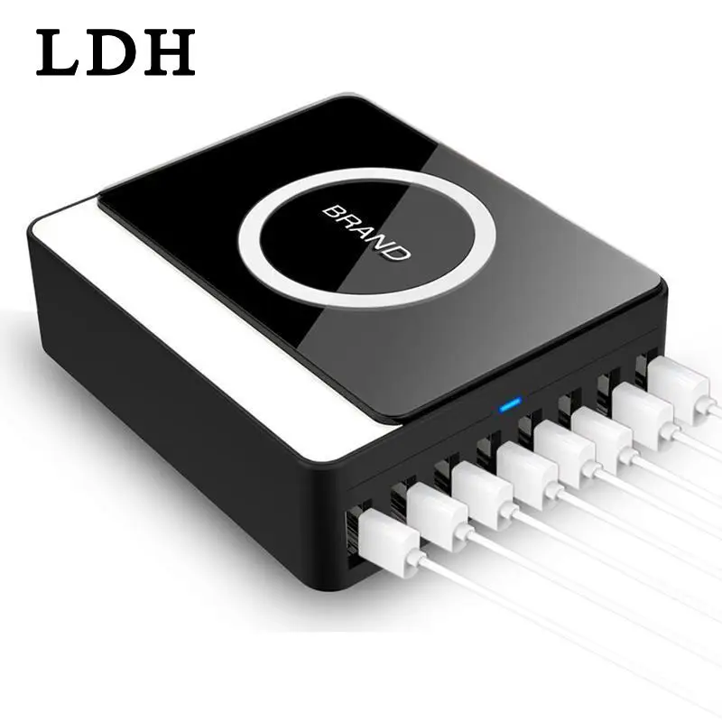 LDH настольное зарядное устройство 8 портов USB Аксессуары для мобильных телефонов