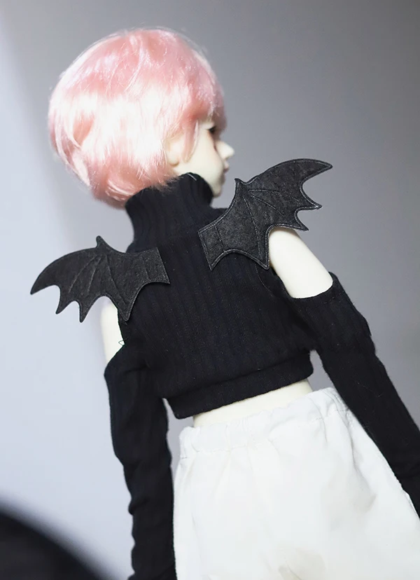 D01-P530 children handmade toy 1/4 1/6 Doll clothes BJD/SD doll props Accessories Black little devil wings 1pcs