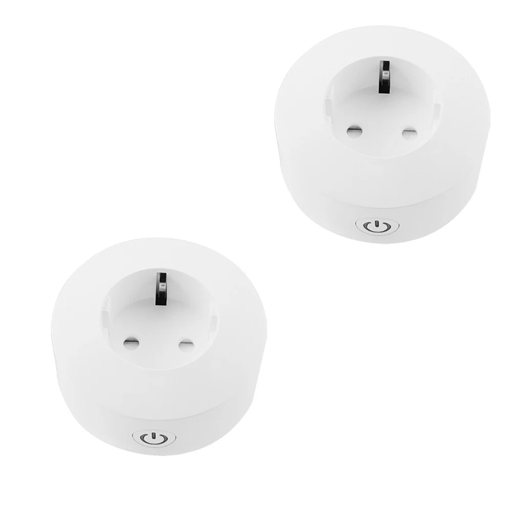 2pcs 1/2/3 шт. WI-FI Беспроводной удаленный сокет умный таймер разъем Voice Управление ЕС настенная огнезащитной PC смарт Мощность разъем 3 pin штепсельная вилка европейского стандарта - Цвет: 2pcs