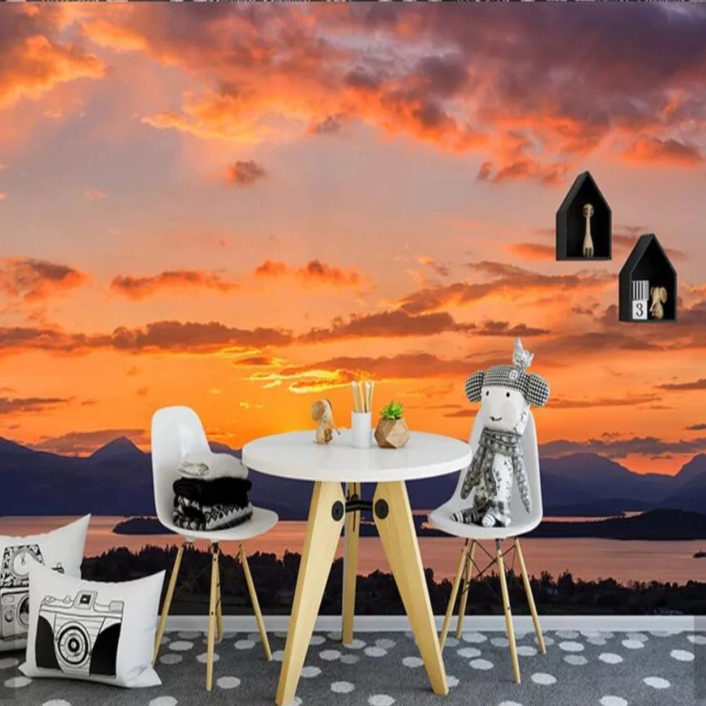 Настенная бумага Sunshine Sunset фотопечать настенная для гостиной спальни ванной на