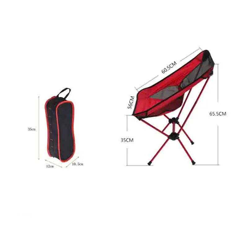 6 Colors Ultralight High Load Bearing Portable Moon Chair Outdoor Folding Beach Fishing Camping Chaise Lounge | Мебель