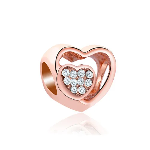 Красочные Хрустальный полый цветок звезда Микки Маус сердце любовь Бусины