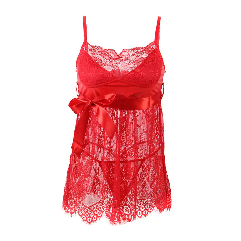 Red babydoll Comeondear, сексуальное, размера плюс, для женщин, Эротическое, для куклы, Mujer, кружевное неглиже, цветочное, прозрачное, ночное белье без рукавов, RA80456 - Цвет: Red babydoll