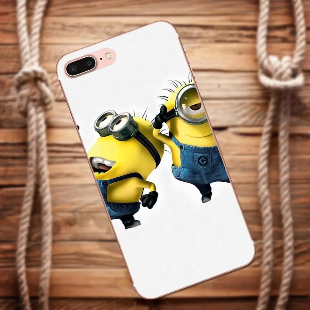 Vvcqod одном направлении Миньоны для Apple iPhone 4 4S 5 5C 5S SE 6 S 7 8 Plus X Moto G G2 G3 Мягкие случаи TPU