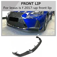 carbon fiber front lip bumper splitter apron for lexus is f 2017 up car styling