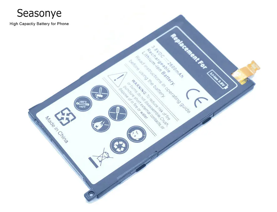 Батарея для замены телефона Seasonye 1x LIS1529ERPC 2600mAh Sony Xperia Z1 Compact mini Z1mini Z1c D5503