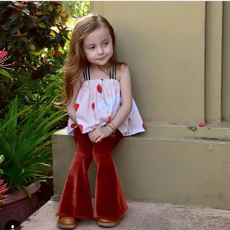 Children Spring Leggings Newborn Toddler Baby Girl Bell Bottom Pants Flare Trousers Kids Clothing BARKID77 | Детская одежда и
