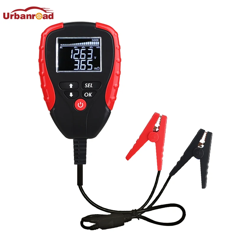 Автомобильный анализатор аккумулятора Цифровой тест на нагрузку автомобильного