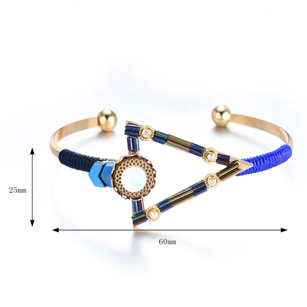 Женский браслет с треугоником стразами для вечеринок | Украшения и аксессуары