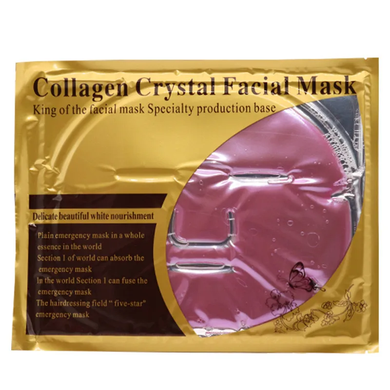 Red wine Mask Золотая био-коллагеновая маска для лица, маска для лица, кристальная Золотая пудра, коллагеновая маска для лица, увлажняющая, Антивозрастная, 5 шт.,, Новое поступление - Цвет: Red wine Mask
