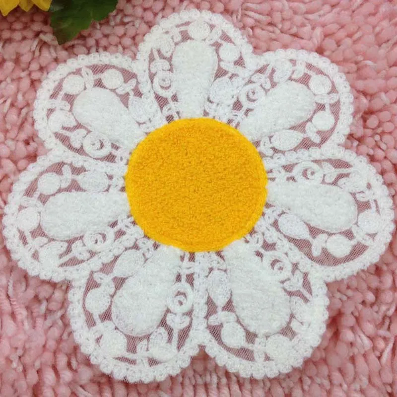 Новый Шить-на вышивка с цветочной аппликацией патч девочки дети мода прекрасный