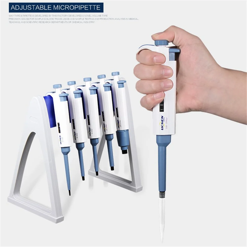 

2-20ul lab Single Channel Manual Adjustable micropipette Toppette Pipette Continuous Number Lab Supplies