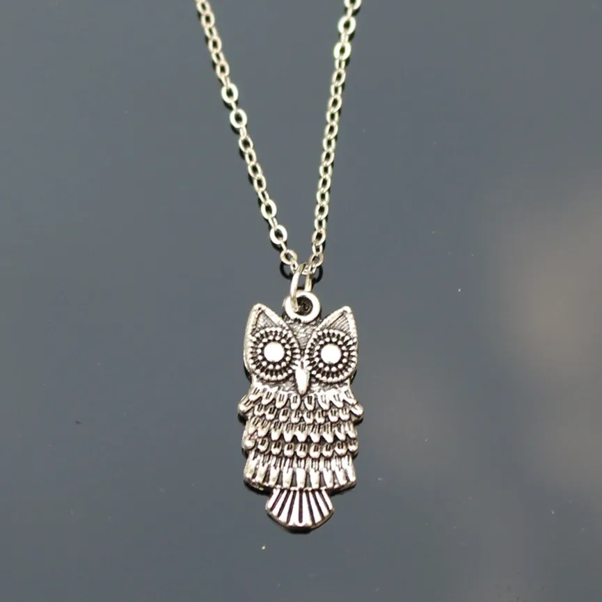 NK775 New Vintage Retro Owl Necklaces Bijoux Collares For Women hibou Animal Pendant Necklace High Quality Summer | Украшения и