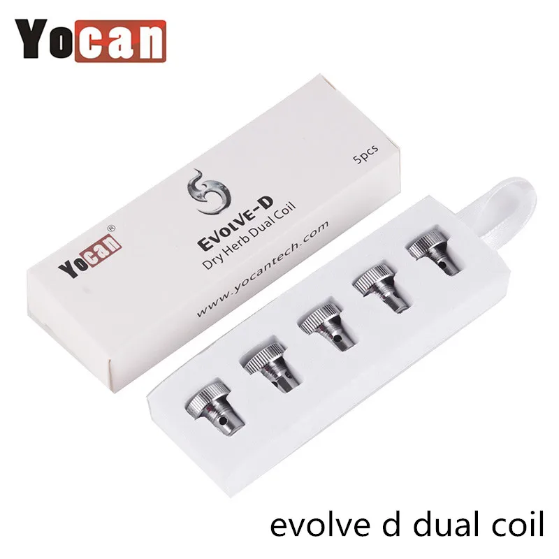 10 шт./лот оригинальный атомайзер Yocan Evolve D двойная катушка электронная сигарета