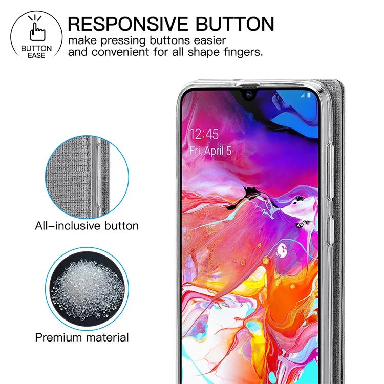 Откидной Чехол для samsung Galaxy A50 A70, кошелек с отделением для карт, магнитная подставка, чехол-книжка для samsung Galaxy A20E A40