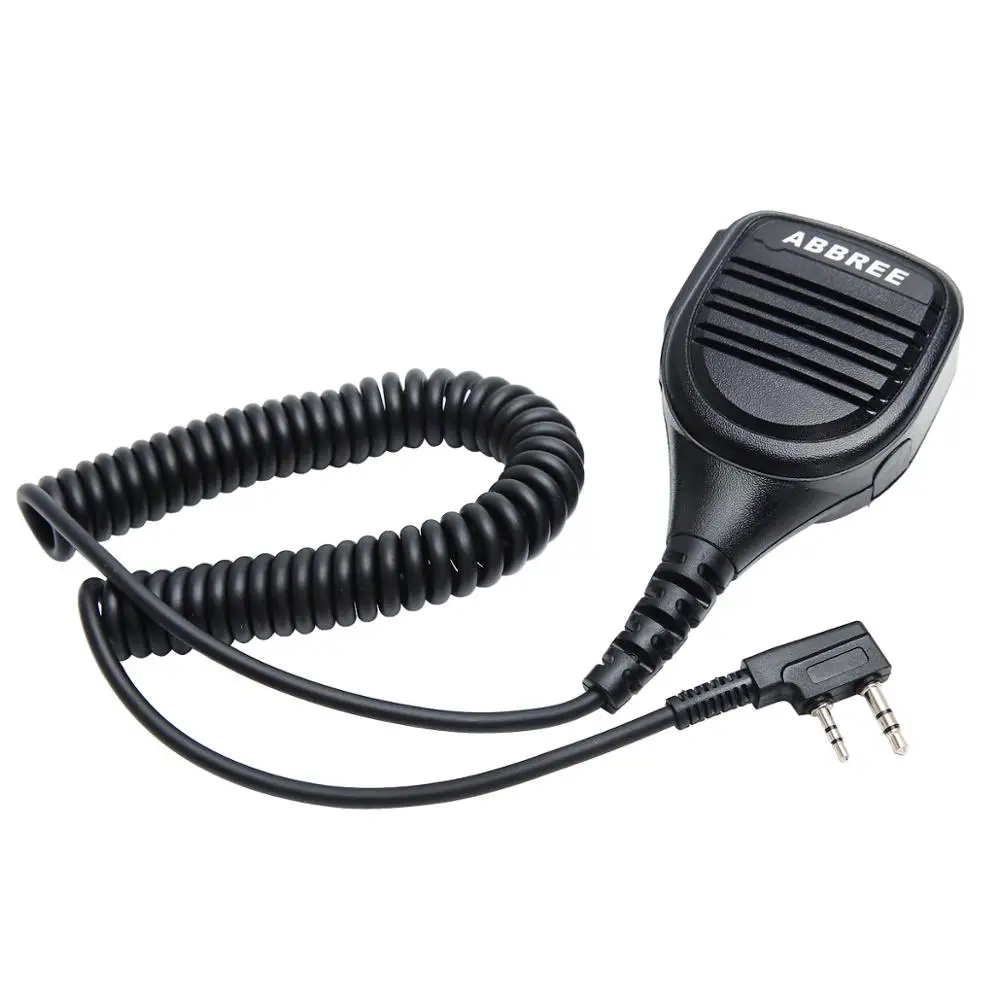 ABBREE AR 760 PTT защищенный от дождя плечевой микрофон для Kenwood TYT Baofeng двухсторонняя