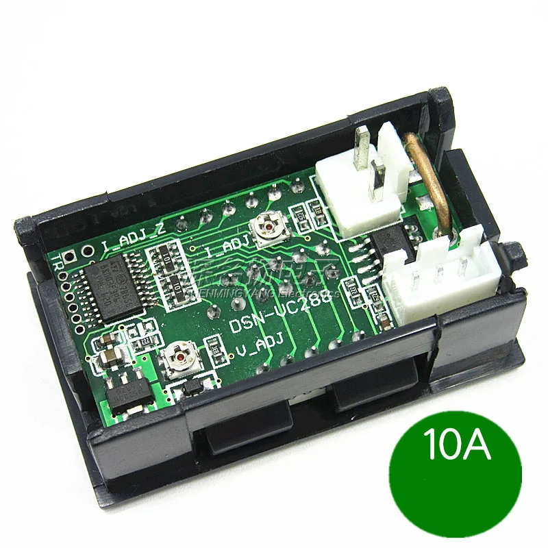 YDT DC 100V 1A 10A 50A 100A Мини цифровой вольтметр Амперметр измеритель напряжения тока тестер 0,2" синий красный двойной светодиодный дисплей