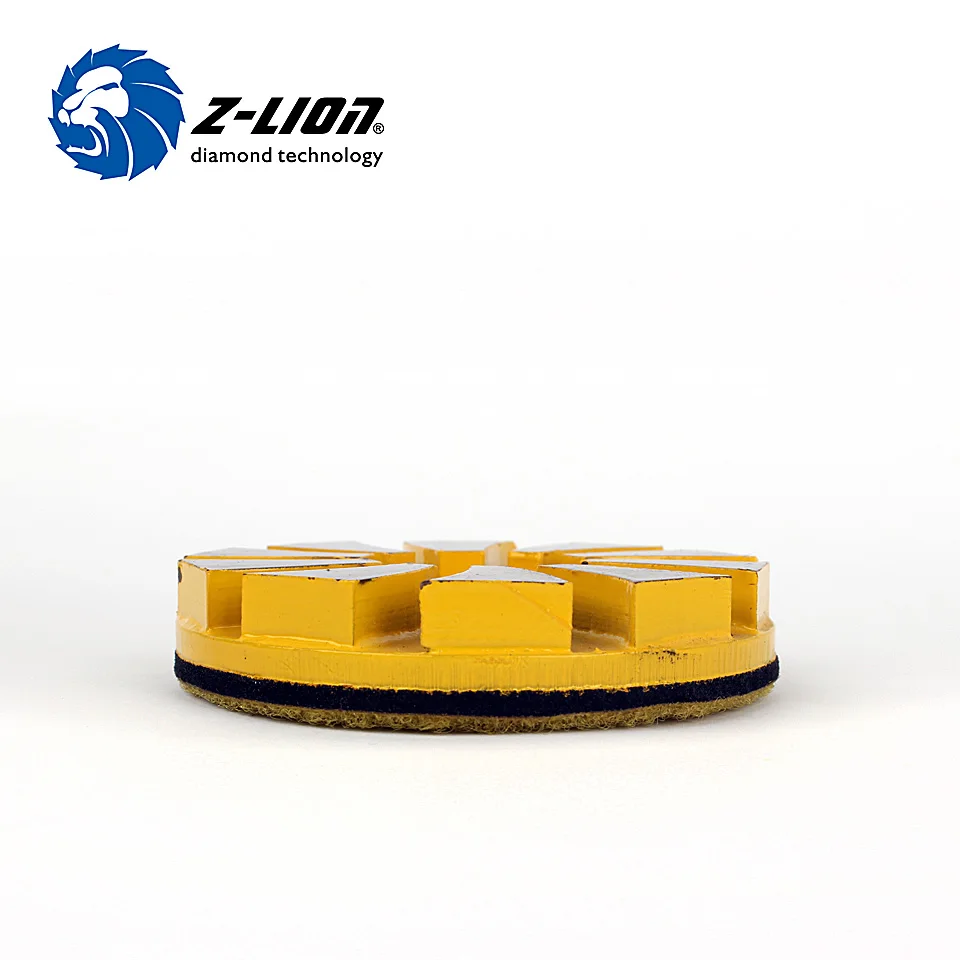 Z-LION 80mm Concrete Polishing Disc Metal bond Diamond Pad Grinding Wet Use For Floor Polish Renovation | Инструменты