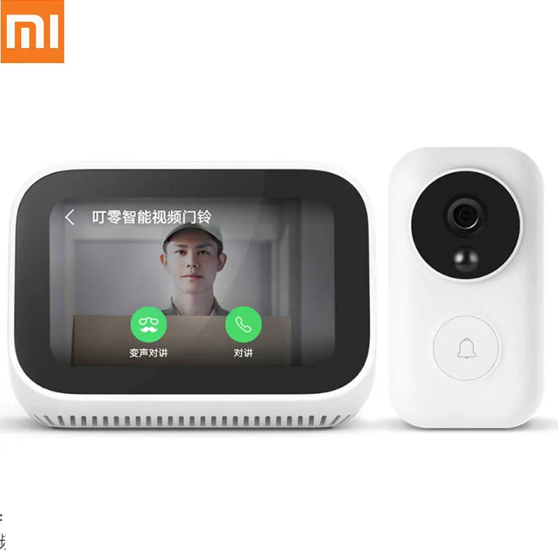 Original Xiaomi AI Face Touch Screen Bluetooth 5.0 Speaker Digital Display Alarm Clock WiFi Smart Connection with Video
