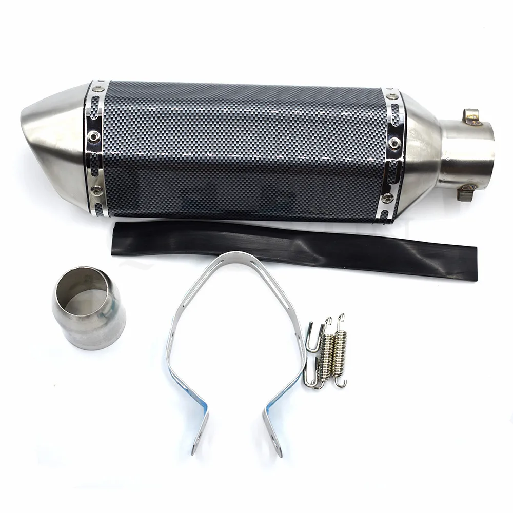 

for Motorcycle parts Exhaust Universal 51mm Stainless Steel Motorbike Exhaust Pipe for Kawasaki ZX9R VERSYS 650cc ZR750 Z750S