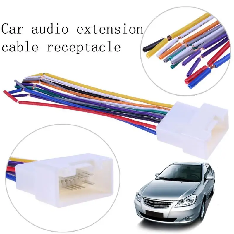 Автомобильный стерео CD плеер Жгут проводов подключения провода кабель Aftermarket Радио Установка Femal разъем для Mitsubishi Outlande для Pajero