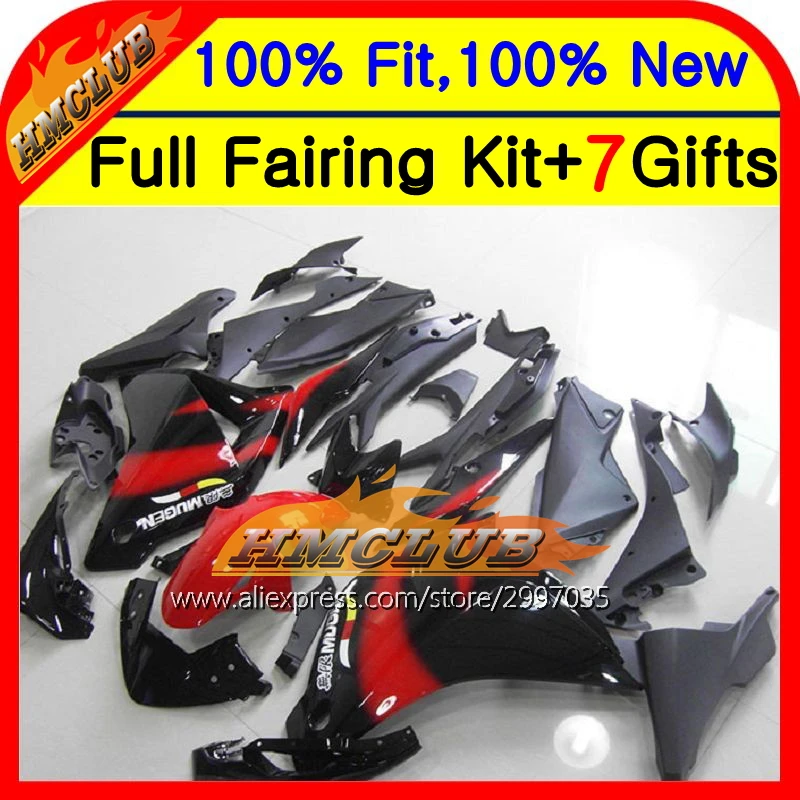 Корпус красного черного для HONDA Injection CBR250R MC41 11 13 11HM14 CBR 250R CBR250 R 12 глянцевый красный