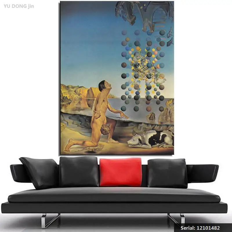 yu dong jin Jos Coufreur Salvador Dal Still life Classical oil Painting Drawing art Spray Unframed Canvas wax action12101482 | Дом и сад