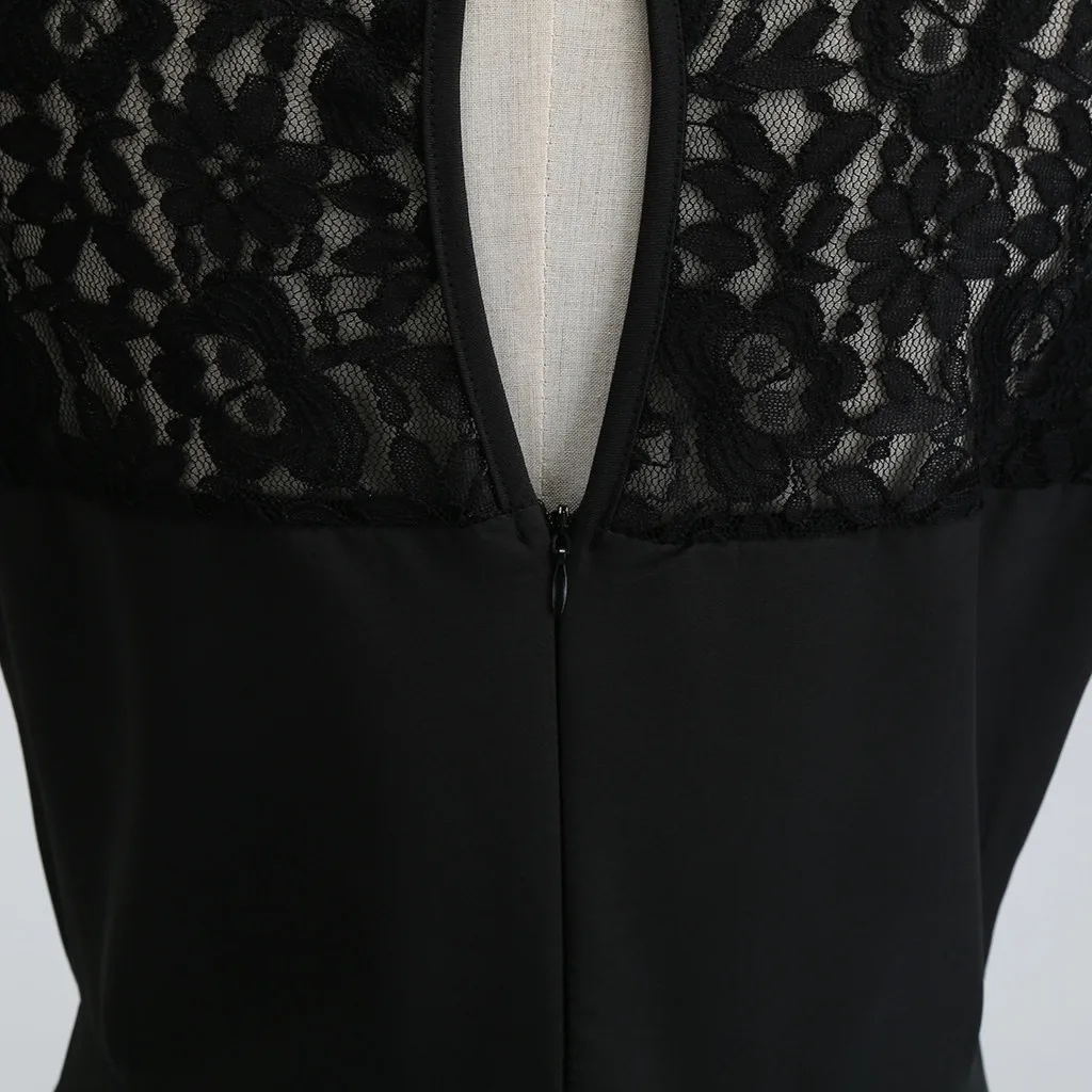 Платье CHAMSGEND, женские вечерние платья, Vestidos, Ретро стиль, 1950 s, без рукавов, сексуальное, облегающее, кружевное, цельное, вечерние, свободное платье, 12FEB26
