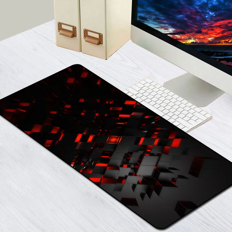 

World Map Mouse Pad Rubber Mouse Mat Large Gaming Mousepad Gamer Speed XXL Anti-slip Locking Edge Desk Map Pad For PC Keyboard