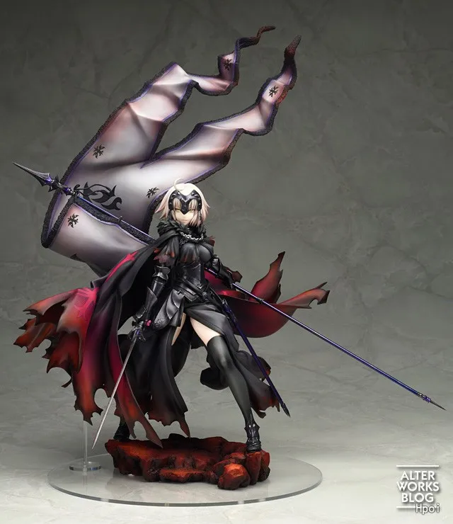 Большой размер Fate Grand Order Мстители Джоан из Arc Jeanne d'Arc Alter Black Ver. ПВХ фигурка